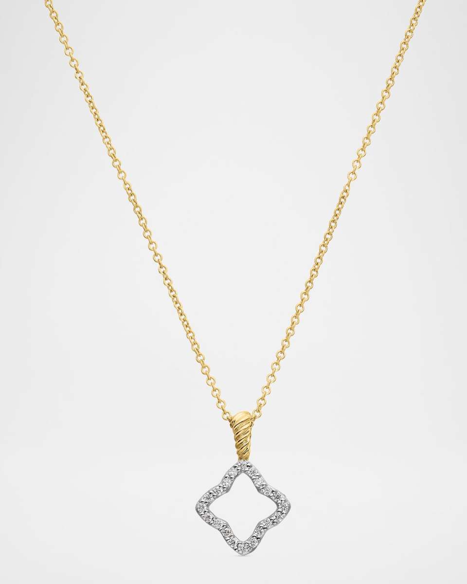 Cable Collectibles 18k Gold Quatrefoil Necklace
